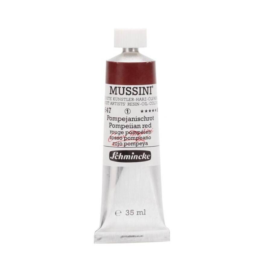 Schmincke Mussini Artist Yağlı Boya 35 ml 647 Pompeiian Red Seri 1