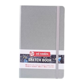 Talens Art Creation Sketch Book 13x21 cm Shiny Silver Eskiz Defteri 80 Yaprak 140 g