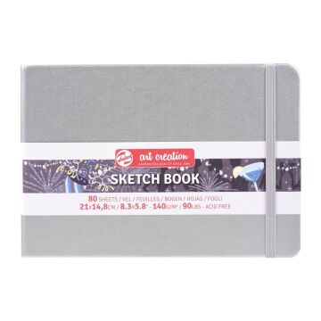 Talens Art Creation Sketch Book 14,8x21 cm Shiny Silver Eskiz Defteri 80 Yaprak 140 g