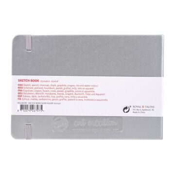 Talens Art Creation Sketch Book 14,8x21 cm Shiny Silver Eskiz Defteri 80 Yaprak 140 g