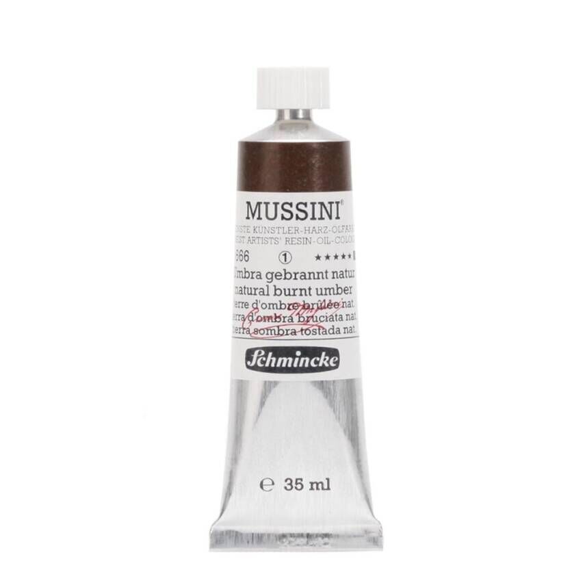Schmincke Mussini Artist Yağlı Boya 35 ml 666 Natural Burnt Umber Seri 1