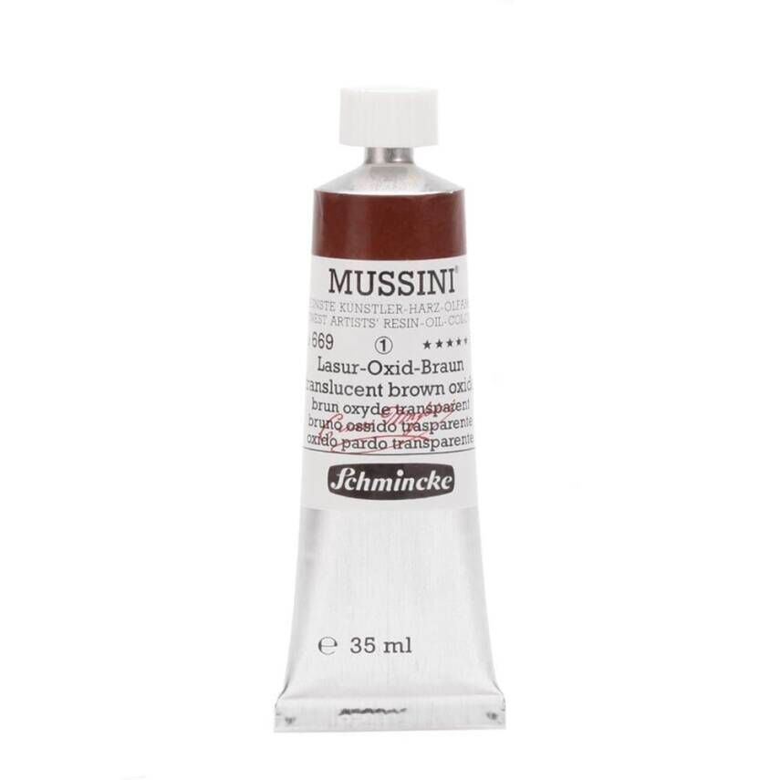 Schmincke Mussini Artist Yağlı Boya 35 ml 669 Translucent BroOxide Seri 1
