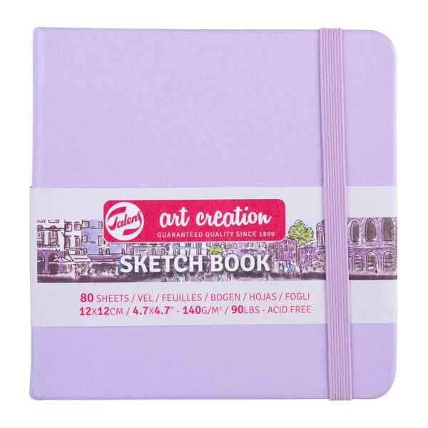 Talens Art Creation Sketch Book 12x12 cm Pastel Violet Eskiz Defteri 80 Yaprak 140 g