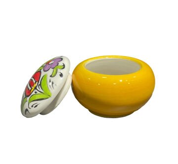 Tiryakiart Desenli Seramik Hokka 30 cc - Sarı