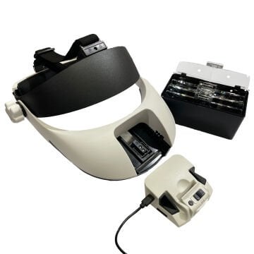 Vera Sanat Şarjlı 8 Ledli 5 Mercekli Kafa Sabitleme Lastikli Kafa Büyüteci MG81000NC1