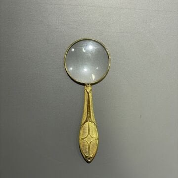 Vera Sanat Altın Renkli İşlemeli Saplı El Büyüteci MG18155-7