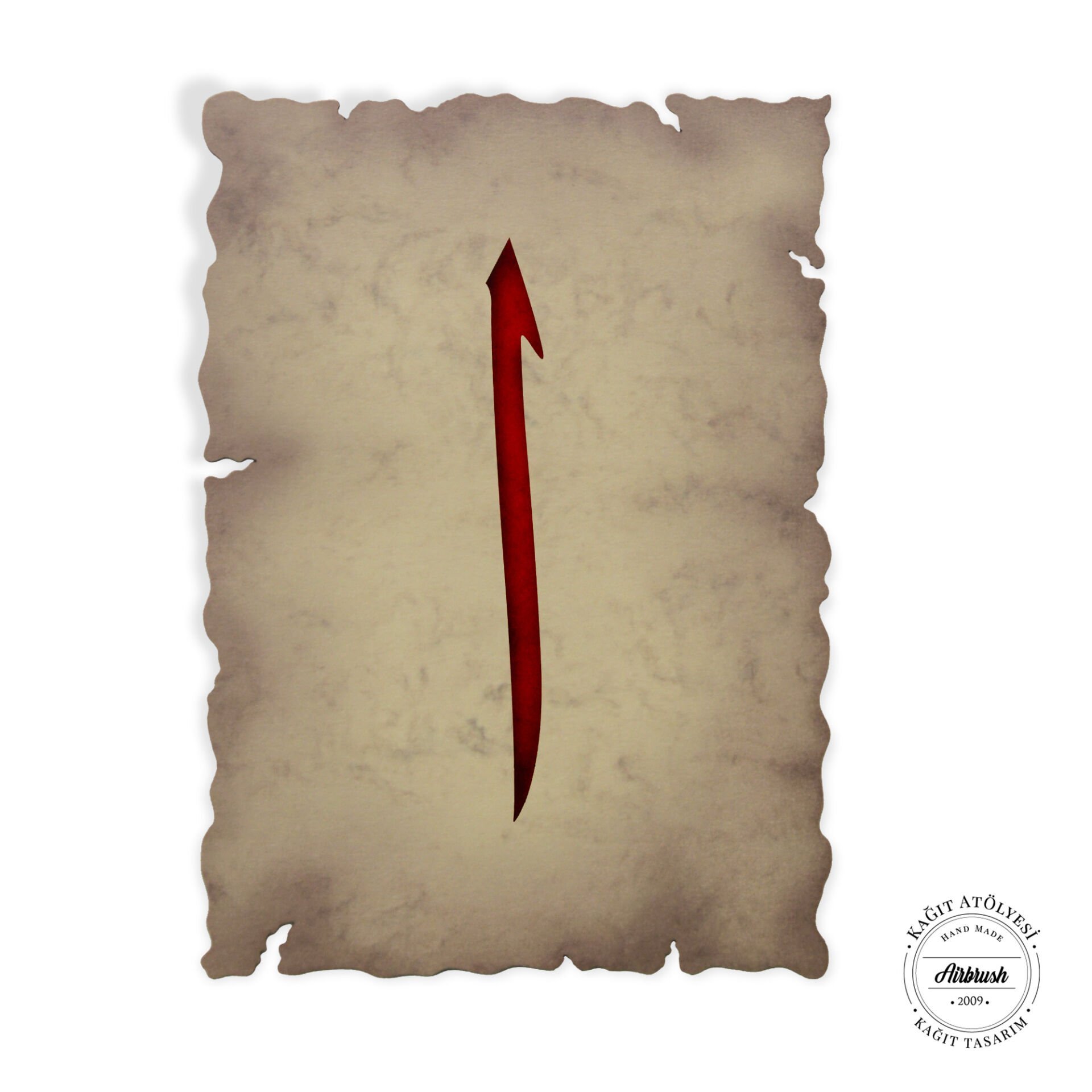 Kağıt Atölyesi 300 Gr A5 Kırmızı Elif