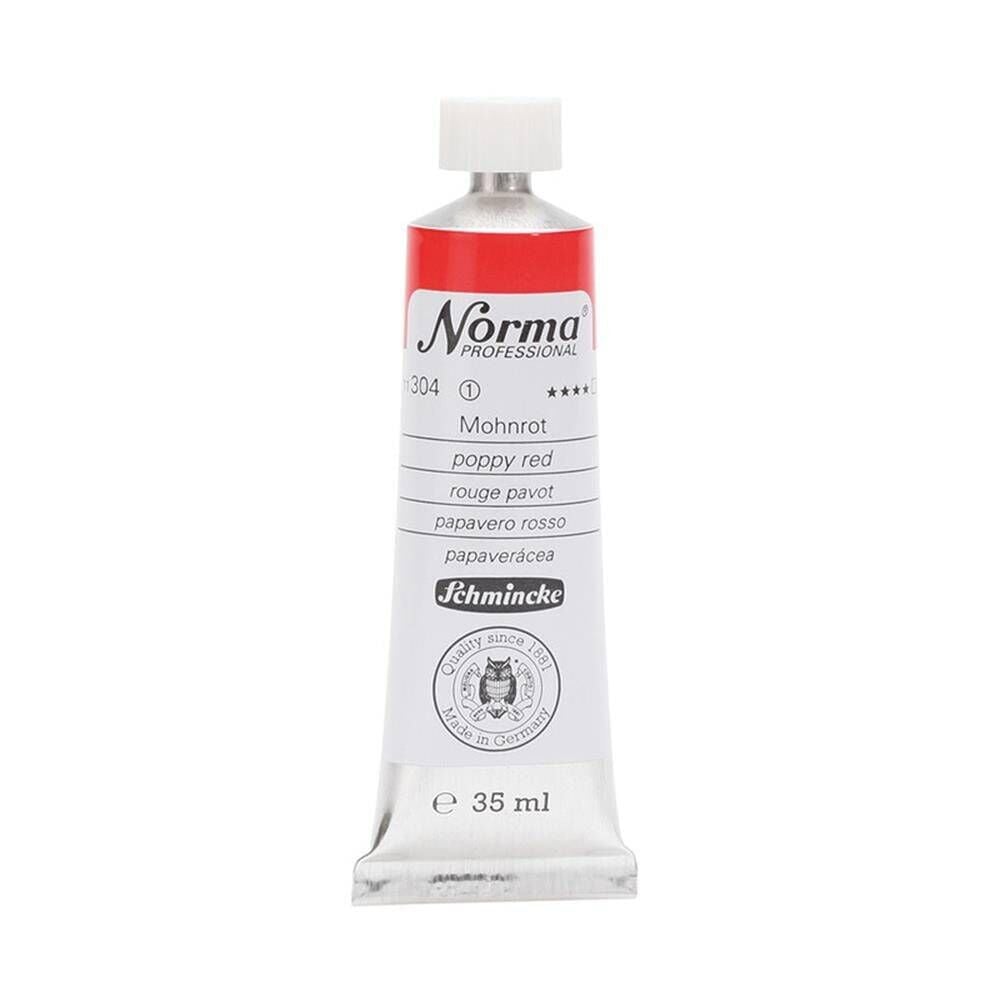 Schmincke Norma Profesyonel 35 ml 304 Poppy Red