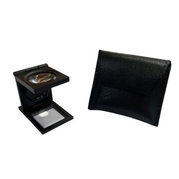 Vera Sanat Işıklı Hassas Dereceli Katlanır El Büyüteci