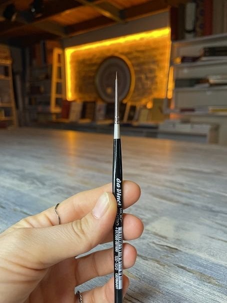 Da Vinci micro seri 100 tezhip ve minyatür detay fırçası no:10/0