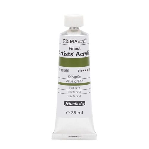 Schmincke 566 olive green Primacryl Artist Akrilik Boya 35 ml Seri 1