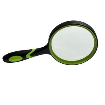 Vera Sanat 110 mm Yeşil Silikon Saplı El Büyüteci DT7676