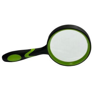 Vera Sanat 90 mm Yeşil Silikon Saplı El Büyüteci DT7675