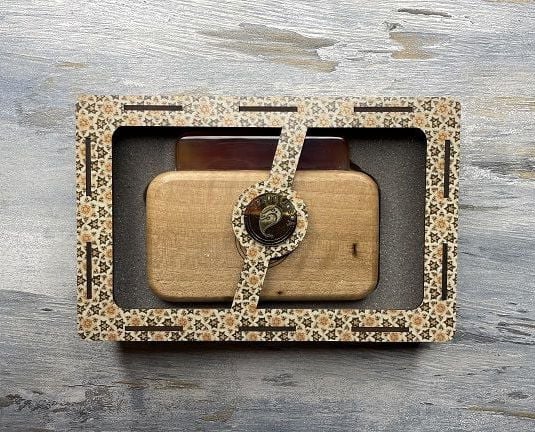 İRAN MÜHRE KUTULU TEK EL TUTMALI 9 CM YOSOF ABZAR