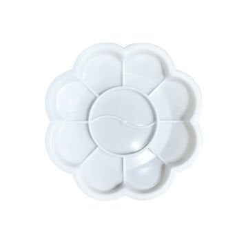 Vera Sanat 8+2 Godeli 8 cm Çiçek Desenli Plastik Palet