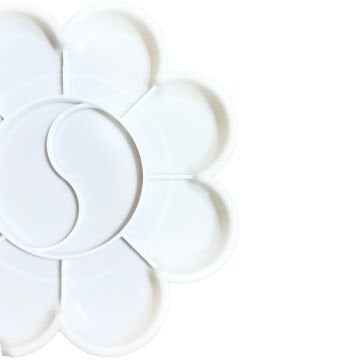 Vera Sanat 8+2 Godeli 13 cm Çiçek Desenli Plastik Palet