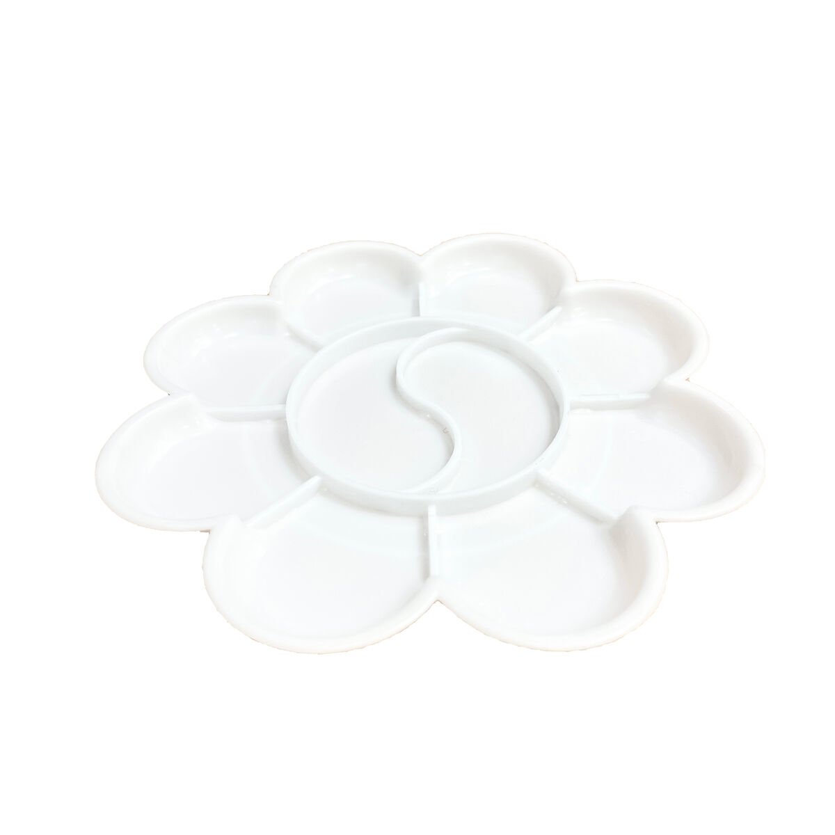 Vera Sanat 8+2 Godeli 13 cm Çiçek Desenli Plastik Palet