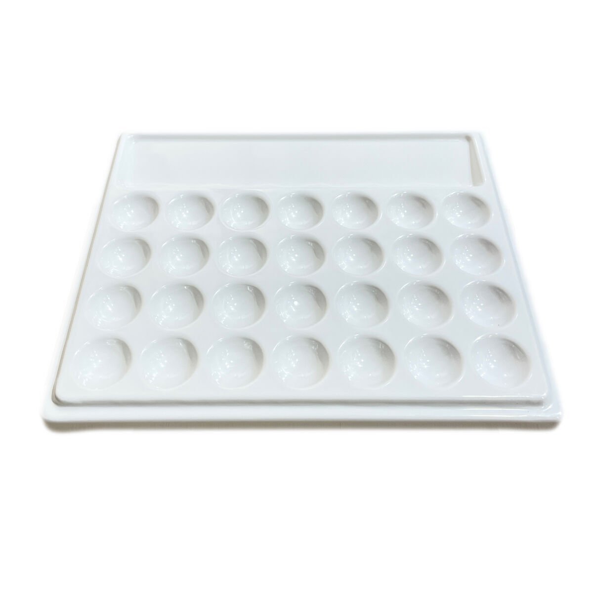 Vera Sanat 28 Godeli Fırça Bölmeli 15x18 cm Sert Plastik Palet