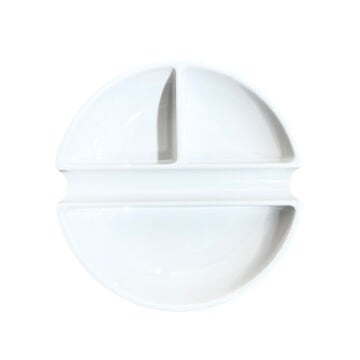 Vera Sanat Geniş 3 Godeli Fırça Bölmeli 12 cm Sert Plastik Palet