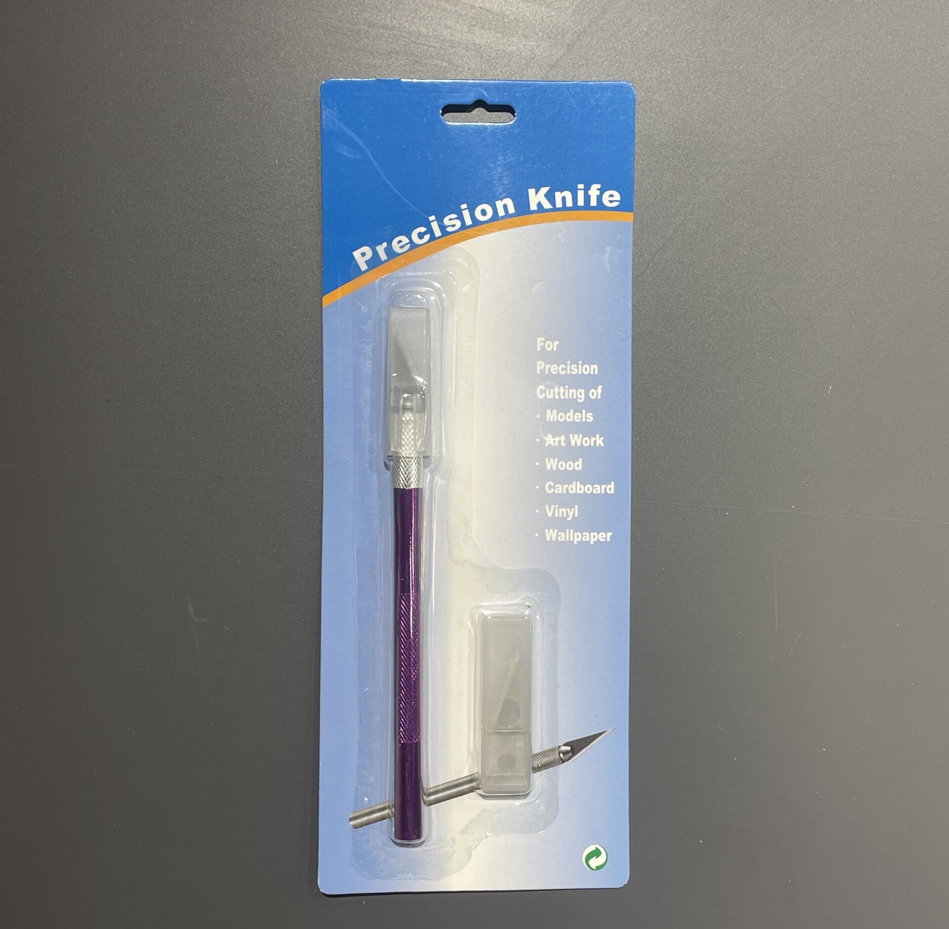 Vera Sanat Precision Knife Mor Metal Saplı Kretuar Bıçağı 5'Li Yedekli