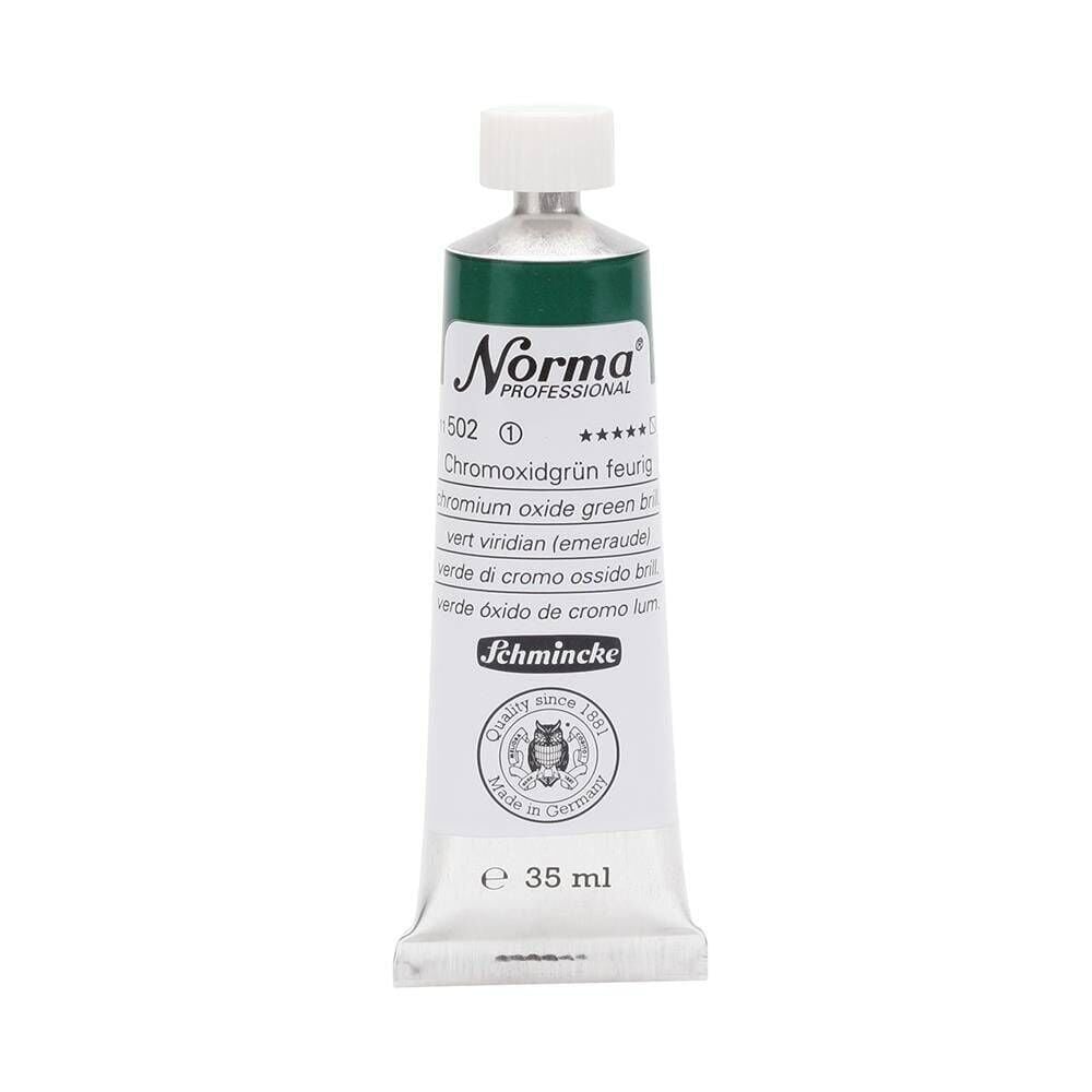 Schmincke Norma Profesyonel 35 ml 502 Chromium Oxide Green Brill