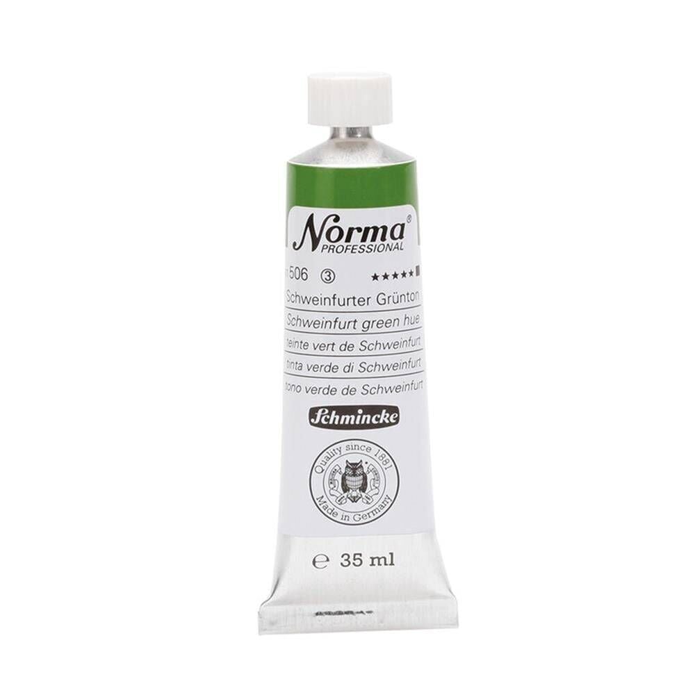 Schmincke Norma Profesyonel 35 ml 506 Schweinfurt Green Hue