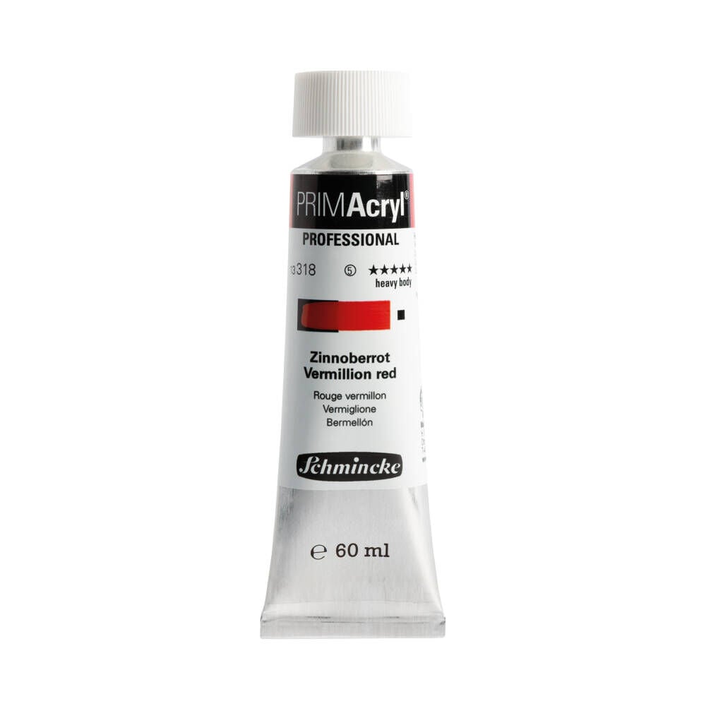 Schmincke Primacryl Artist Akrilik Boya 60 ml 318 Vermilion Red