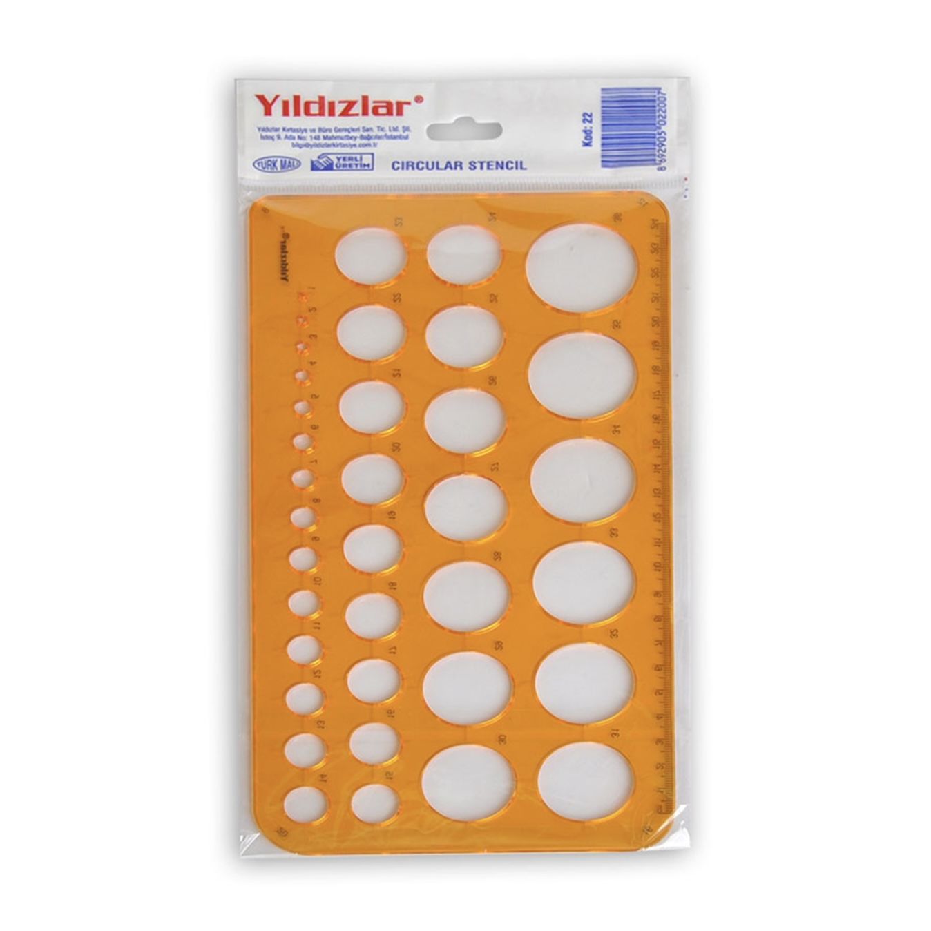 Yıldızlar Daire Şablon Büyük Kod:22