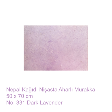 Tiryakiart El Yapımı Nepal Kağıt Murakka 50x70 cm 331 Dark Lavender