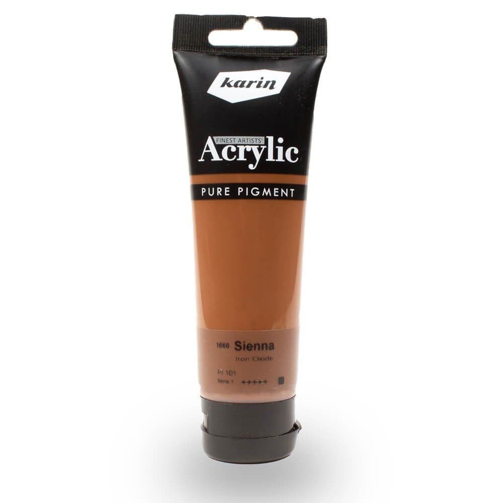 karin artist akrilik boya 120 ml 1660 sienna