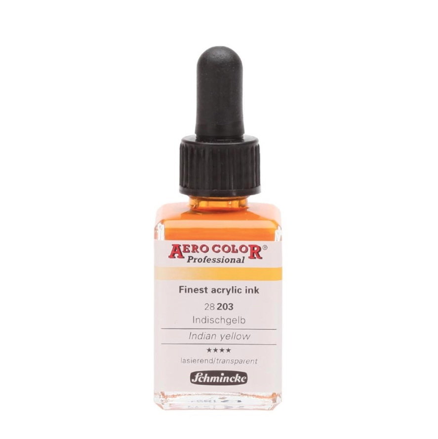 Schmincke Aerocolor Akrilik Mürekkep 28 ml 203 İndian Yellow