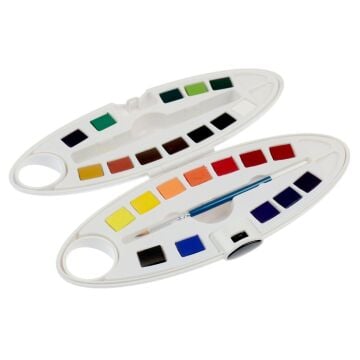 Pebeo Aquarell Watercolor Oval Dizayn Set 24'lü Plastik Kutu