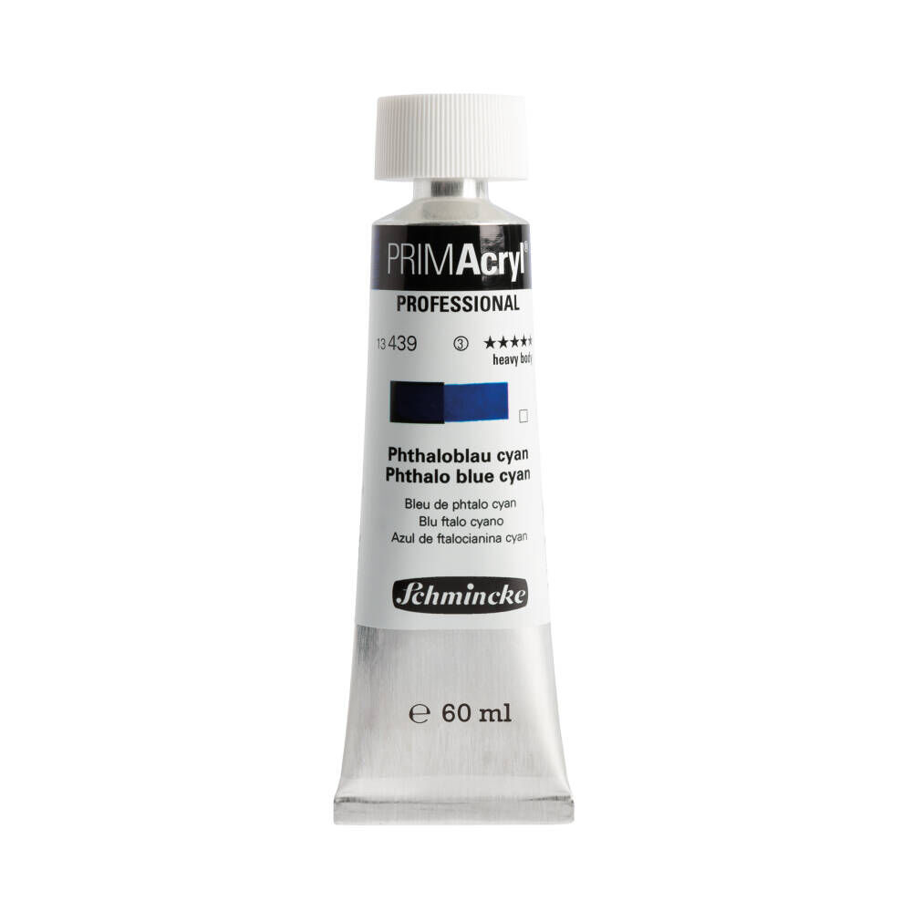 Schmincke Primacryl Artist Akrilik Boya 60 ml 439 Phthalo Blue Cyan