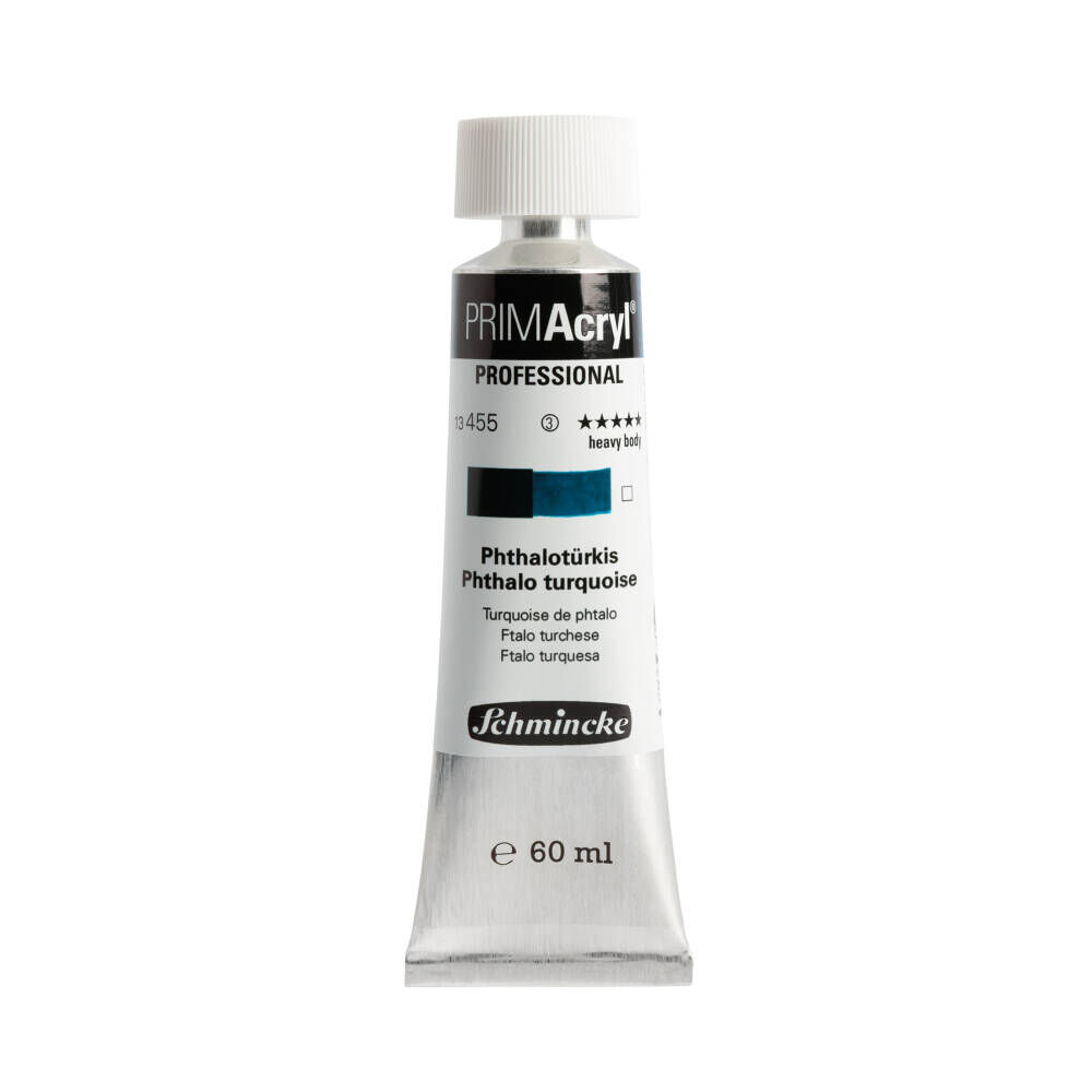 Schmincke Primacryl Artist Akrilik Boya 60 ml 455 Phthalo Turquoise