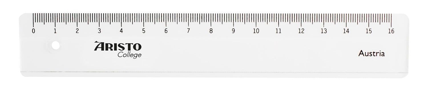 Aristo College Plastik Cetvel 17 Cm AR23017