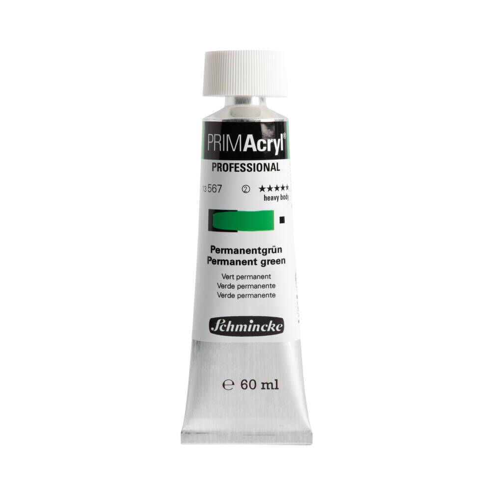 Schmincke Primacryl Artist Akrilik Boya 60 ml 567 Permanent Green Light