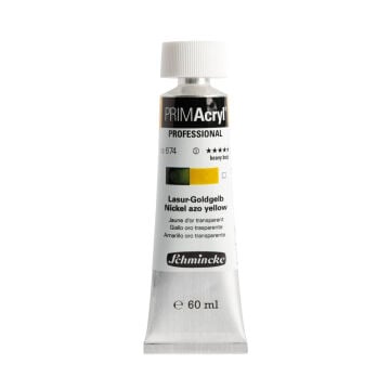 Schmincke Primacryl Artist Akrilik Boya 60 ml 674 Translucent Golden Yellow