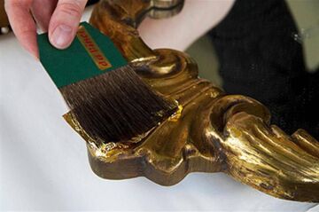 Da Vinci 500 Serisi No:25 Mavi Sincap Kılı Düz Altın Varak Sakal Fırçası