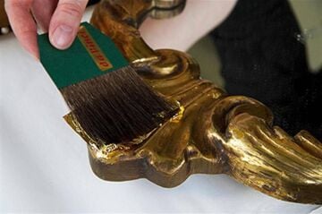 Da Vinci 500 Serisi No:40 Mavi Sincap Kılı Düz Altın Varak Sakal Fırçası