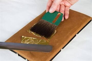 Da Vinci 500 Serisi No:40 Mavi Sincap Kılı Düz Altın Varak Sakal Fırçası