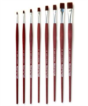 Da Vinci 8640 Serisi Fırça No:10 Sentetik Düz Akrilik Boya Ve Yağlı Boya Fırçası