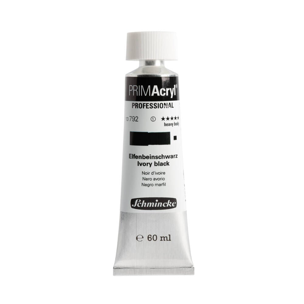 Schmincke Primacryl Artist Akrilik Boya 60 ml 792 Ivory Black