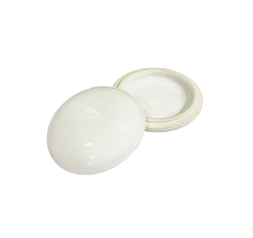 Tiryakiart Seramik Yassı Hokka 10 cc - Beyaz