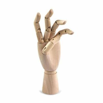 Art Design Ahşap Model El Mankeni 25 cm