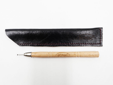 Şemse Art - Panter Ayağı Metal Mühre - El Yapımı - Özel Deri Kılıfılı