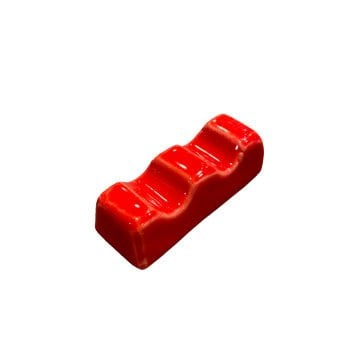 Tiryakiart Seramik Fırçalık Kırmızı 2'li