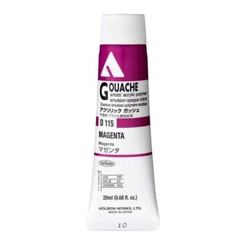 Holbein Akrilik Guaj Boya 20 ml D115 Magenta