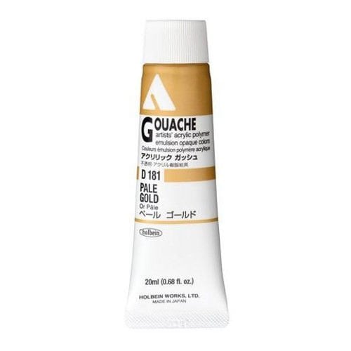 Holbein Akrilik Guaj Boya 20 ml D181 Pale Gold
