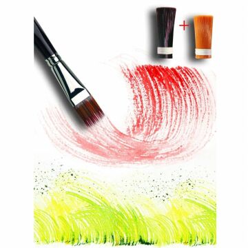 Da Vinci 1381 Serisi Fırça No:12 vario tip sentetik düz uçlu sulu boya ve hobi craft fırçası