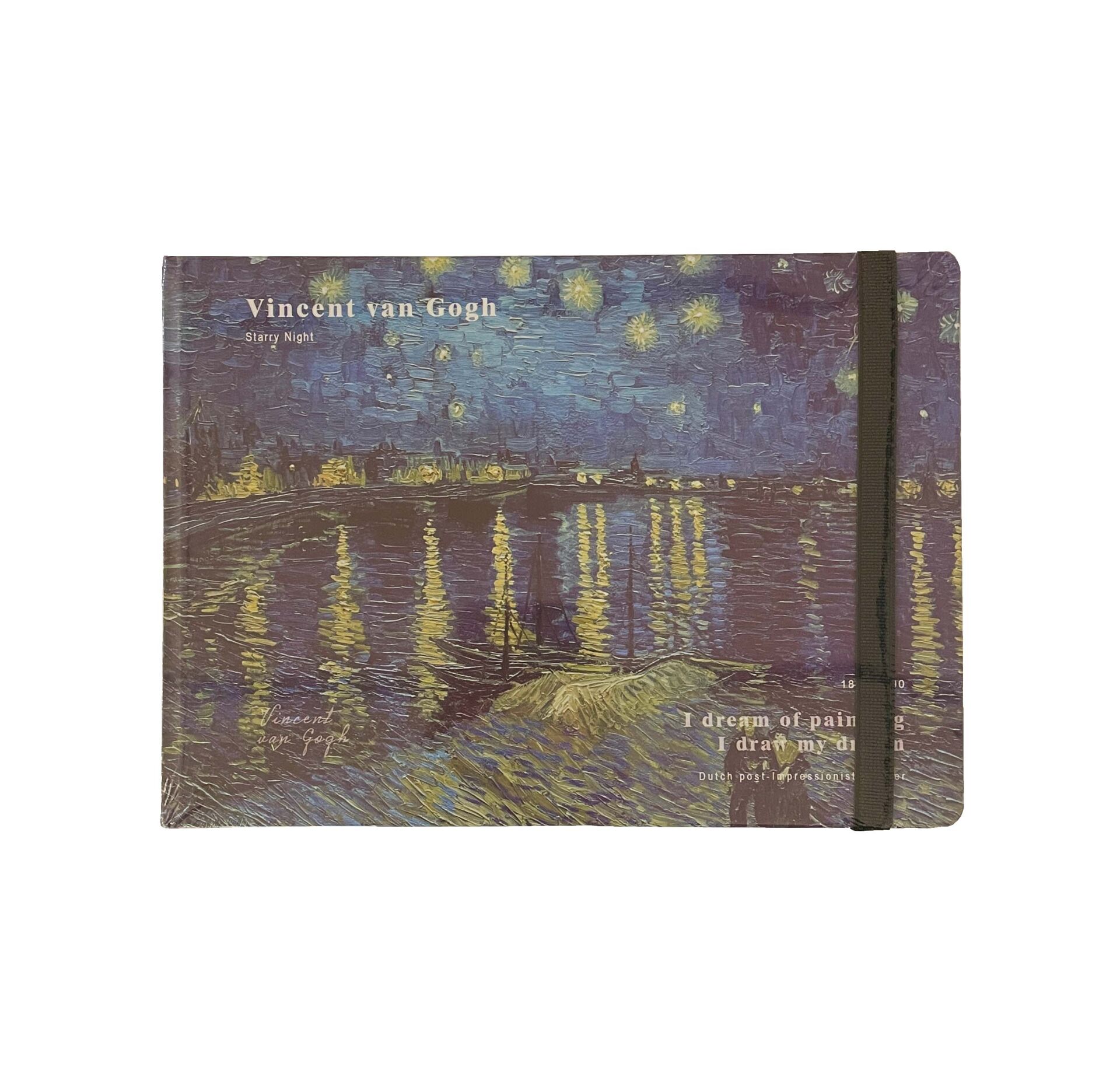 Ren Nehrinde Yıldızlı Gece Sketch Book Sert Kapak Ciltli A5 160 gr 50 yp